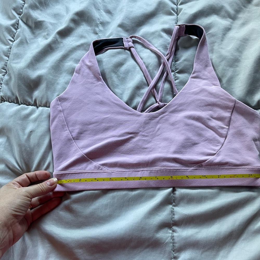 Prana Pink  Women's Sports Bra with Crisscross Back
